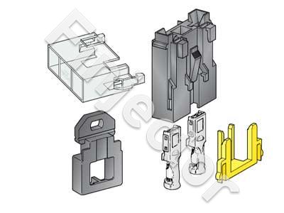 Maxi fuse holder, complete SET with cover and terminals