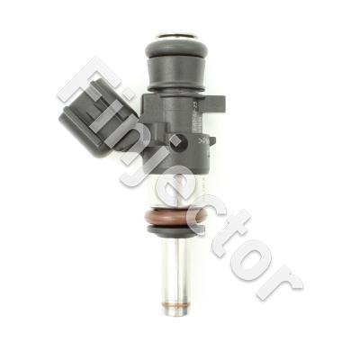 EV14 injector, 12 Ohm, 1050 cc, C30°, Uscar, O-O 34 mm, Short, Long multihole (7) spray tip (Bosch Motorsport 028015840P)
