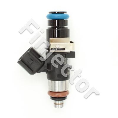 EV14 injector, 12 ohm, 490cc, C, USCAR, O-O 49mm, Mid, Short 14mm Top Adapter with Filter (Bosch 0280158187-M14)