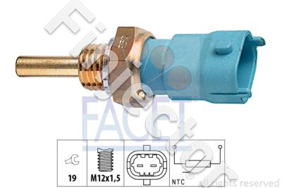 TEMPERATURE SENSOR for oil M12X1.5, Compact connector. Like Bosch 0281002170 (1.830.239)