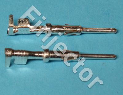 KKS LKS 1,5, Round male pin, 1- 2.5 mm², Tin-plated, Ø 1,5 mm, Temp. Range 150 °C