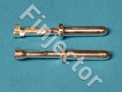 KKS RK 2,5, Round male pin, 0.25- 0.5 mm², Silver-plated, Ø 2,5 mm, Temp. Range 110 °C