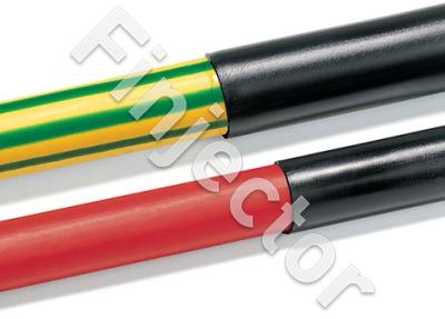 Heat shrink tube with glue 9/3 mm, black, 1.2 m rod
