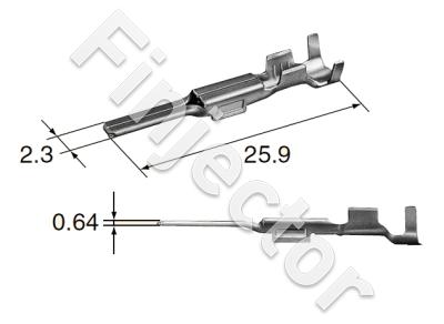 Male Pin for ND/Sumitomo type male connectors (Yazaki) 0.5-1.25mm2