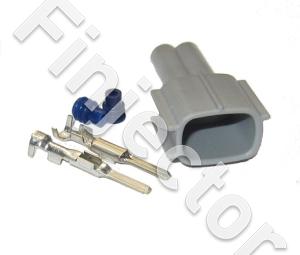 2 pole mating connector set for injector connector, Toyota type