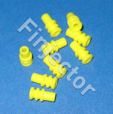 Wire seal, Junior Micro Timer, yellow, 0.75-1 mm2, 3.9 X 7.8 mm