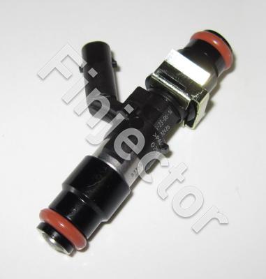 EV14 Injector, 12 Ohm, 470 cc, C, MLK Connector, O-O 61 mm, Long, 14 mm Short Top Adapter with Filter, Bottom Adapter with 14 mm Seal (EV14-470-L14)