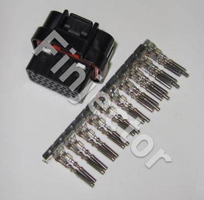 Motec and Haltech connector set 34 pole, female terminals 0.75-1.25 mm², code 1