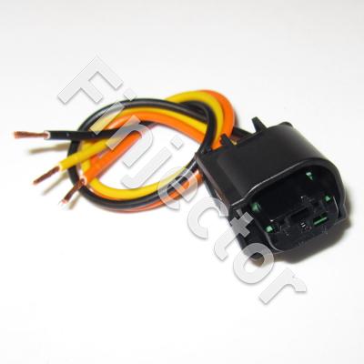 3 pole connector SET with 15 cm wires, for pressure sensors