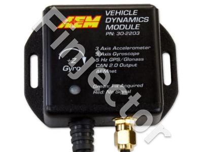 Vehicle Dynamics Module, 20HZ GPS w/ IP67-Rated Antenna, 3-Axis Accelerometer, 3-Axis Gyrometer, AEMnet