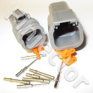 Deutsch DTM 4 pole connector pair for 0.2 - 0.5 mm² wire