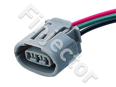 3-Pole Nippon Denso-connector with wires.
