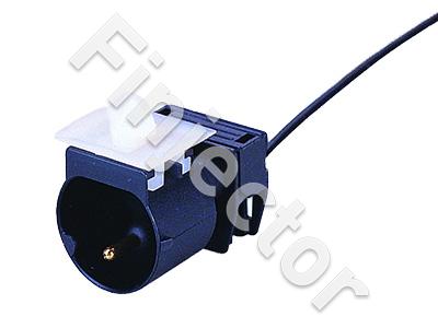 1-pole male connector with wire, for BMW AC compressor