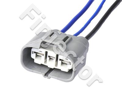 3-pole female connector with wires