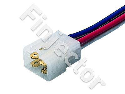 4-pole male connector with wires