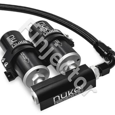Fuel Log Collector for 2x Nuke Fuel Filter Slim (AN-10 ORB) (NUKE 100-10-206)