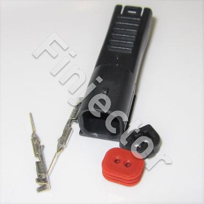 2 pole connector set, Mini Keihin, male pins. Hayabusa
