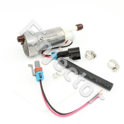 Walbro intank high flow fuel pump with installation KIT, 12V, 525 l/h, output diam ø 9.5 mm. HELLCAT. Gasoline and E85 compatible.