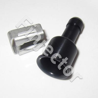 Hose injector adapter for 8 mm hose attaches to injector w/ clip (TOP14-HOSE)