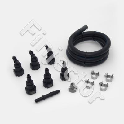 eFlexFuel installation kit, 8 mm hose + quick connectors