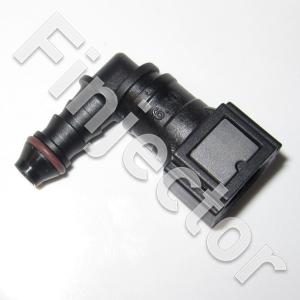 90° quick connector for EC sensor, 9.49mm pipe. 8mm hose or pipe
