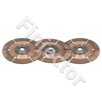 Disc pack, 3 pl, Metal, 7.25", 1-5/32" 26 spline , ACC -hub, ( Tilton 64185-2-ACC-36 )
