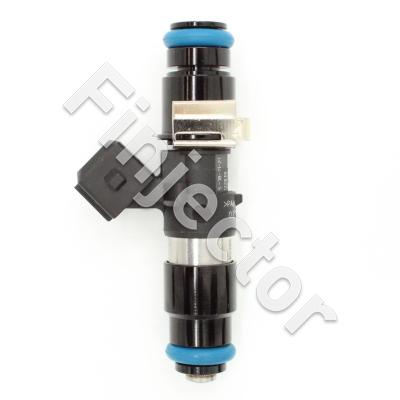 EV14 injector, 12 Ohm, 714cc, C30, Jetronic (EV1), O-O 61 mm, Long, Short 14 mm Top Adapter With Filter, 14 mm Bottom Adapter (Bosch 0280158112-L14)
