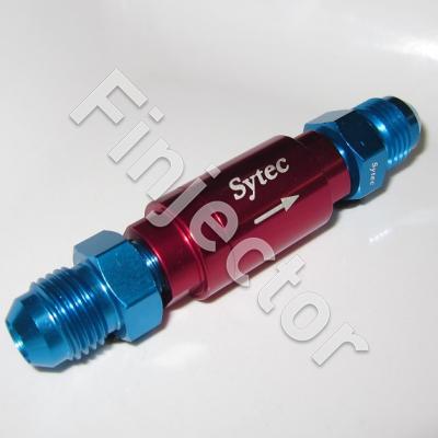 Sytec One Way Valve with Male JIC-6 Connections (Red)