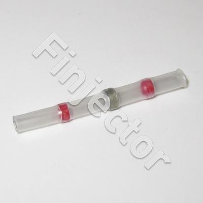 Shrink butt splice, Red, for 2.7 mm cable