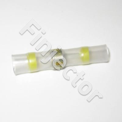 Shrink butt splice, Yellow, for 6 mm wire