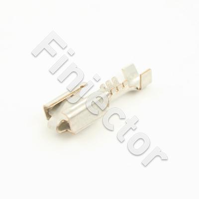 Flat terminal 6.3 mm for wire size 0.5 - 0.8 mm