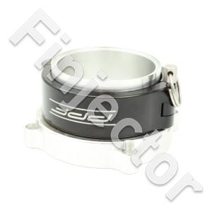 Inlet flange for Bosch 82 mm throttle, 3" (75 mm) billet with quick clamp, O ring seals (IF82-3)