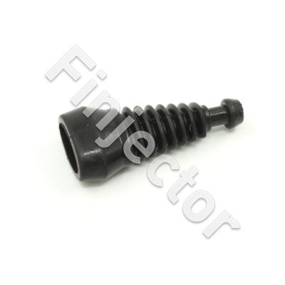 Ribbed protective boot for 3 pole Jetronic connectors