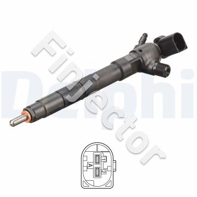 Genuine Delphi Common Rail Injector (28565335, 04B130277N)