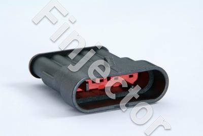 Super Seal 5 pole female connector, pins:  SS-MALEPIN