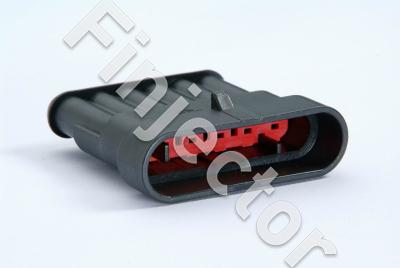 Super Seal 6 pole female connector, pins:  SS-MALEPIN