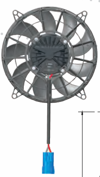 SPAL VA109-BBL330P/N-109A/SH 24V, 400W, 2500 m³/h, 255mm/84mm,su
