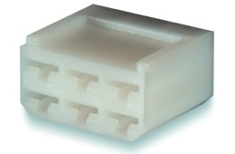 6 Pole Connector housing for 6.3 mm terminals