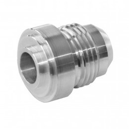 AN12 Weld On Bung, 1-1/16" x 12 UNF Male Thread, Aluminium