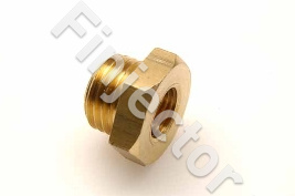 Adapteri ulko M14 X 1.5 / sisä 1/8" NPTF, messinkiä