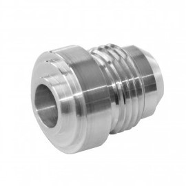 AN4 Weld On Bung, 7/16"X20 UNF Male Thread, Aluminium