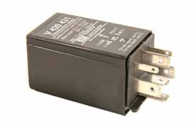 VIIVERELE 12/24V (15/10A), päästöviive säädettävissä. 2 SEK-25 MIN, V420431