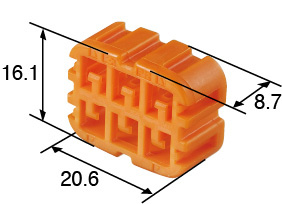 Locking piece for Sumitomo RS-series 6 pole (6918-1601)