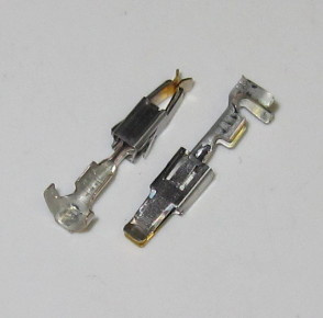 Junior Power Timer (JPT) FEMALE terminal for wire size 0.5 - 1.5 mm², Gold plated, for single wire seal