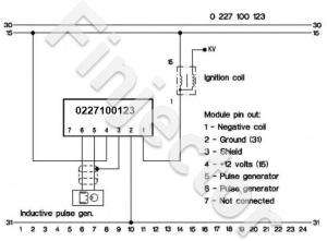 Ignition trigger box for pick-up systems, like Bosch 0227100123 2