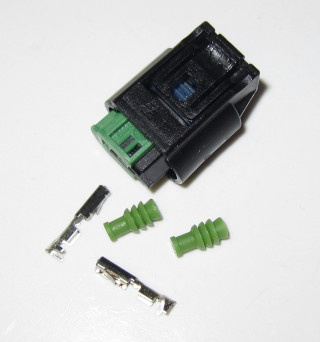 2 pole connector kit, 0.50 - 0.75mm², Micro Quadlock Series (MQS) (QUAD-CON-2-FE-SET-1)