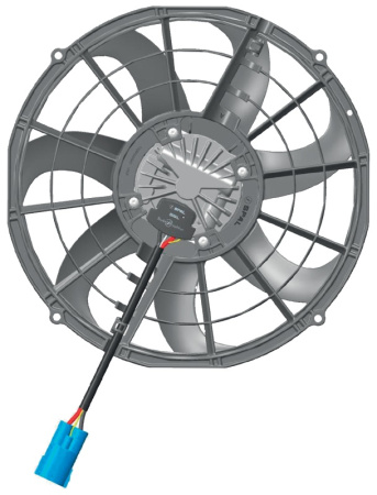 SPAL VA116-ABL505P-105A, 12V, 490W, 390/ 355mm/ 79mm, suctive, PWM controlled (3010.7102, SP30107102)