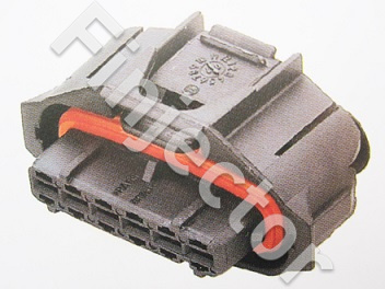 Compact 1.a / Connector 6 Pole  / Code 1 / Black (Bosch 1928404629)