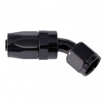 AN8-liitin 45° kulmalla, GB721/723-letkulle (GBE0209-4508-PO)