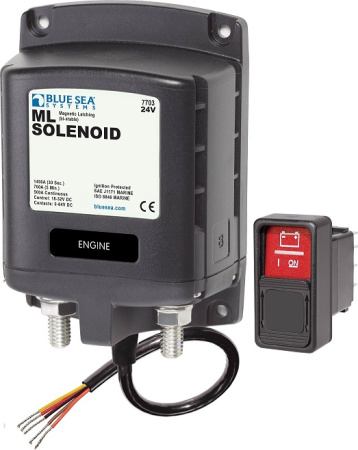 500 Amp magnetic latching (bi-stable solenoid), BLUE SEA 7703